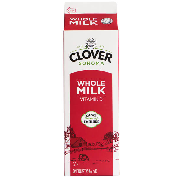 Clover Milk, Vitamin D - 1 qt