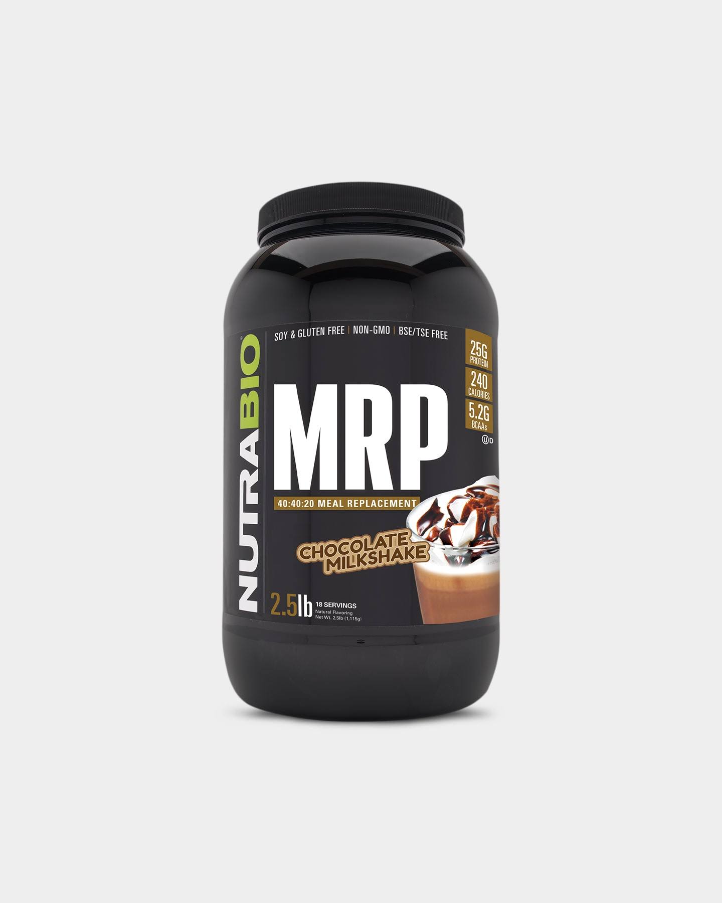 Nutrabio Muscle Matrix MRP Meal Replacement Powder - Chocolate Milkshake 2.4lbs