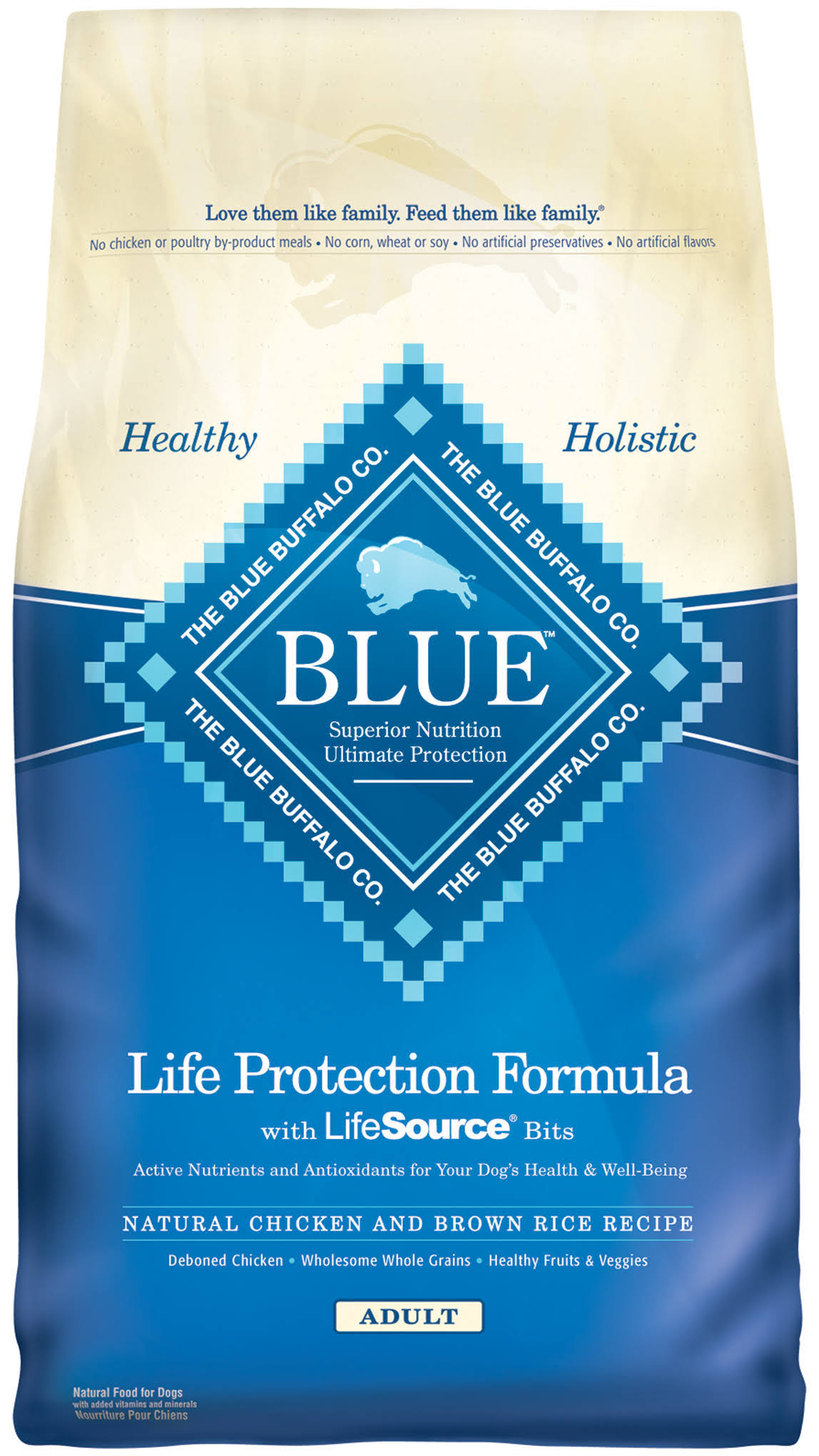 Blue Buffalo Life Protection Adult Dry Dog Food - Chicken & Brown Rice, 30 lb