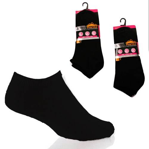 BNWT 12 x 'prohike' Fashion Des. Trainer Socks - Size 4-8 - Free Post to UK Only