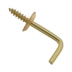 National Hardware Shoulder Hook - Solid Brass, 3/4", 4pk
