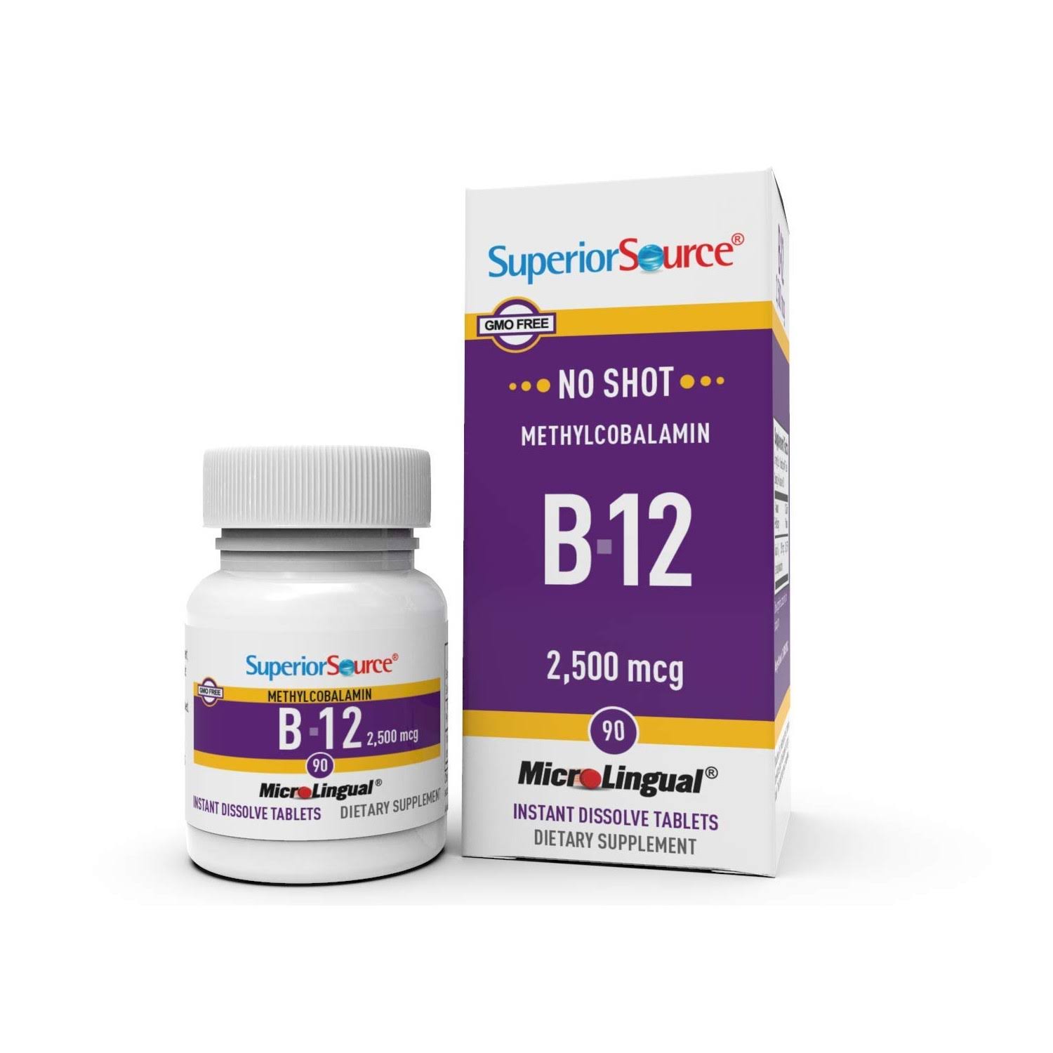 Superior Source - No Shot Methylcobalamin B-12 2,500 MCG - 90
