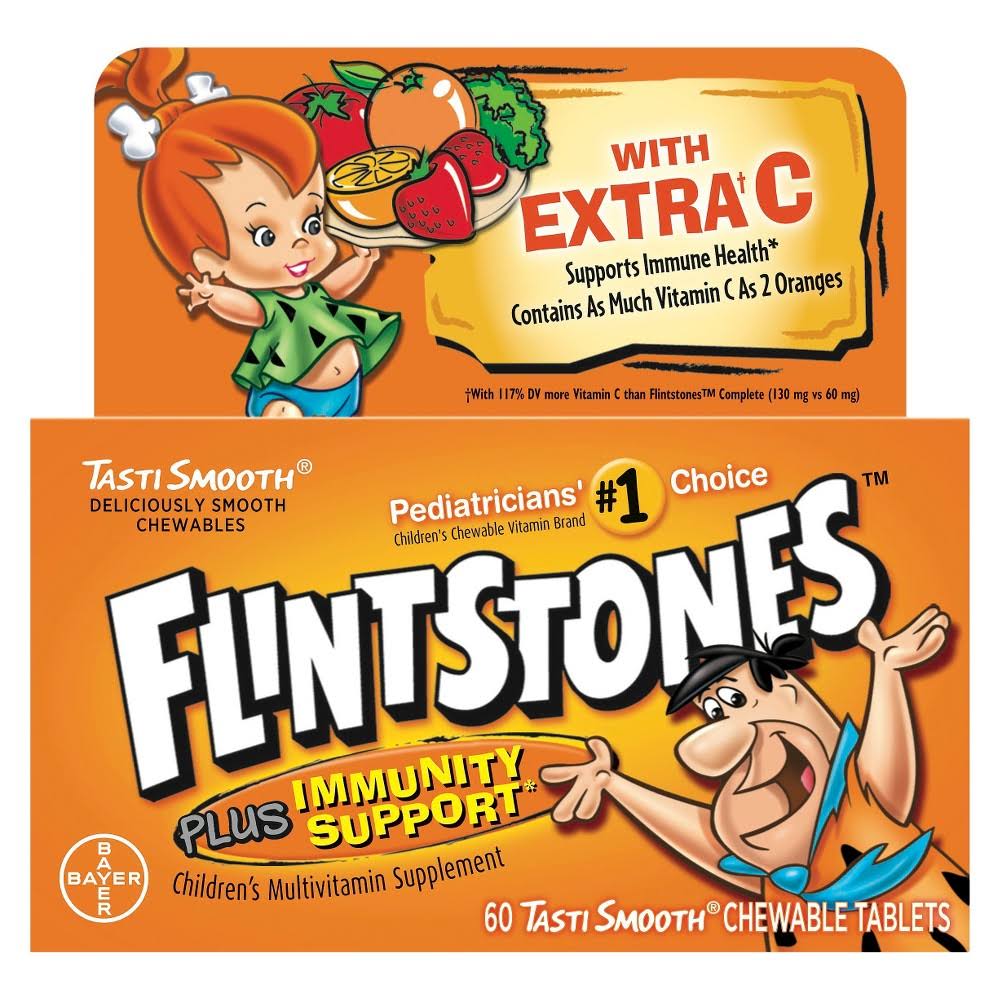 Flintstones Vitamins Flintstones Children's Multivitamin Plus Immunity Support Chewable Tablets - 60ct