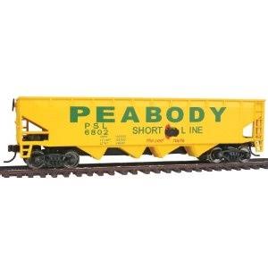 Walthers Trainline Walthers Trainline 40' 4-Bay Offset Hopper Peabody Short Line #6802 | Walthers | Collectibles