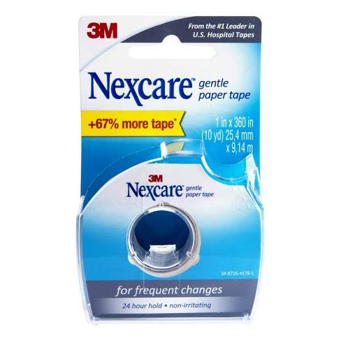 Nexcare Gentle Paper First Aid Tape with Dispenser, Ideal For Securin