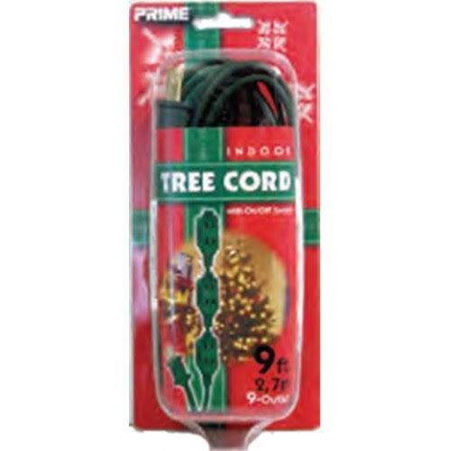 Prime Wire & Cable EC695609 9 ft. Green Tree Cord