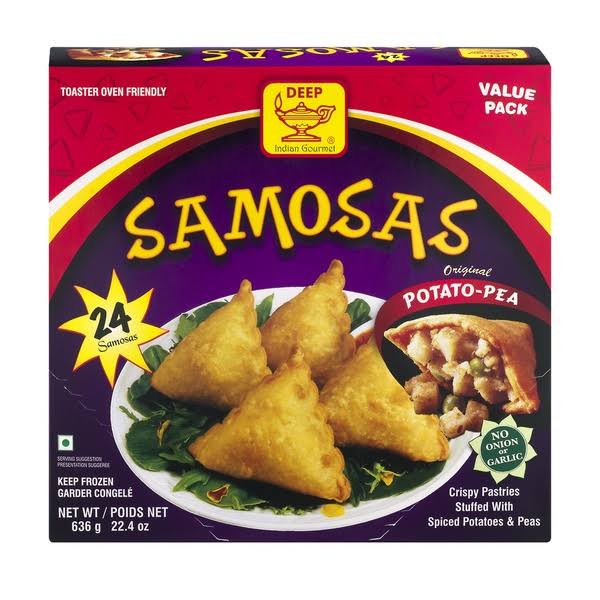 Deep Indian Kitchen Samosas Original Potato-Pea Value Pack - 24 CT