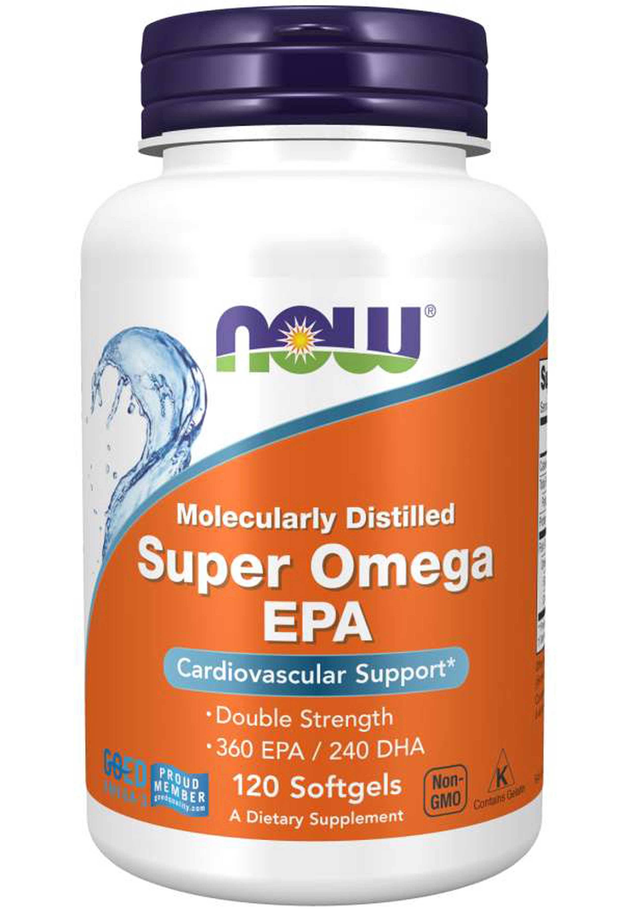 NOW Foods Super Omega EPA Supplement - 120 softgels