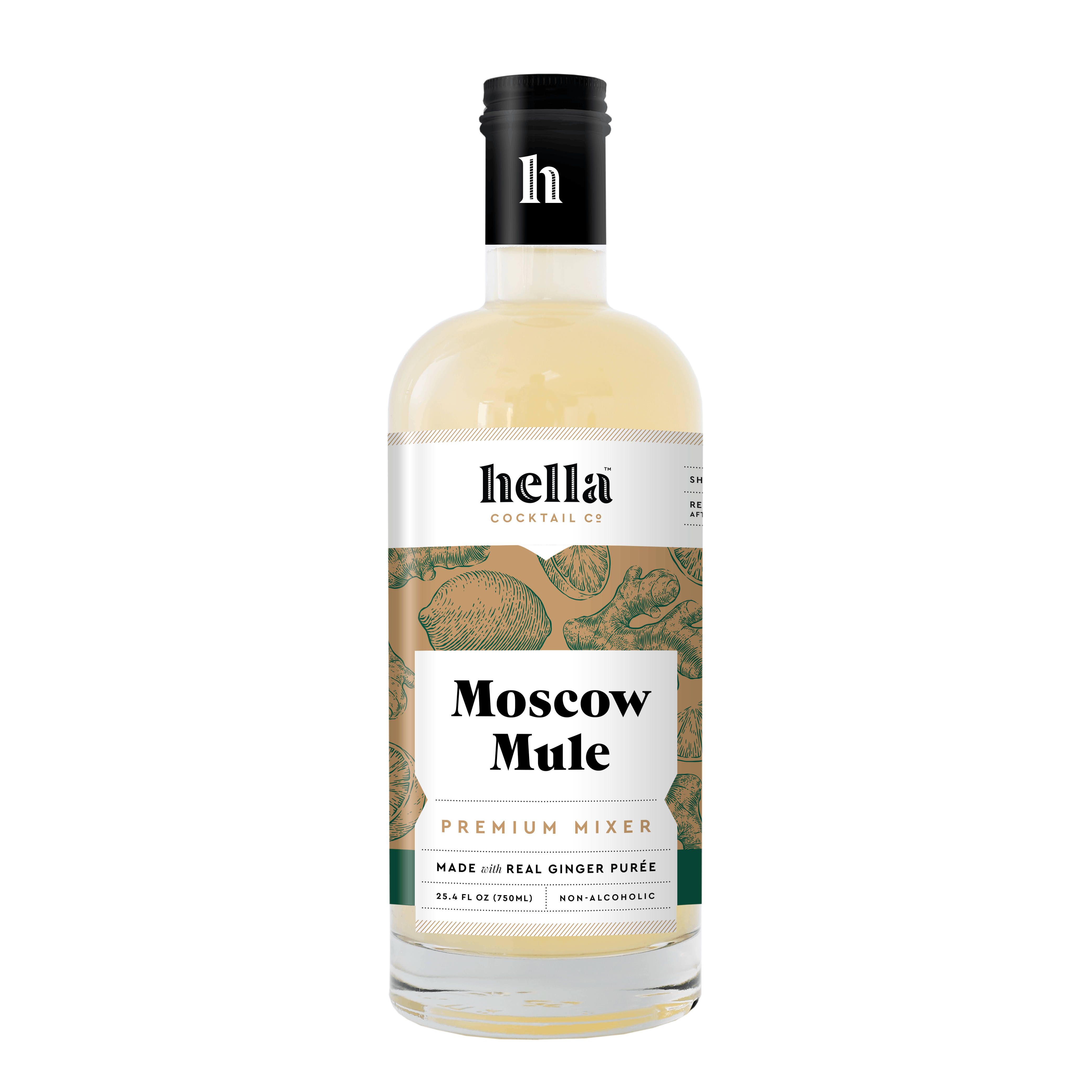 Hella Moscow Mule Cocktail Mixer - Ginger Lime, 750ml