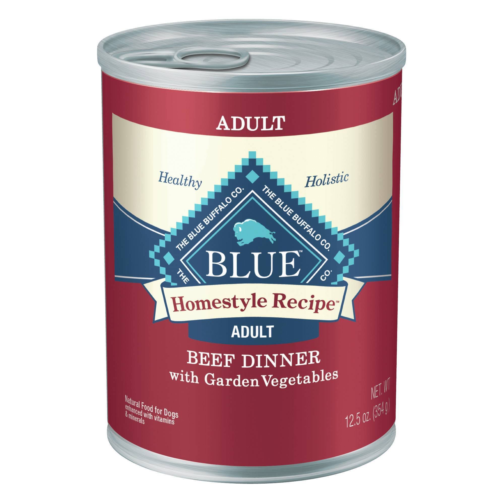 Blue Buffalo Homestyle Recipe Canned Dog Food - Beef Dinner, 12.5oz