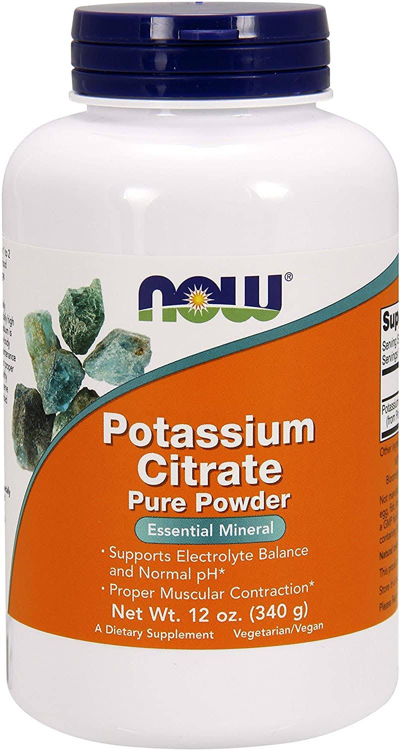 Now Foods Potassium Citrate Pure Powder - 340g