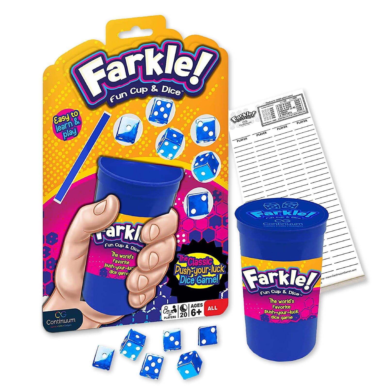 Continuum Games Farkle! Fun Cup & Dice Game One-Size