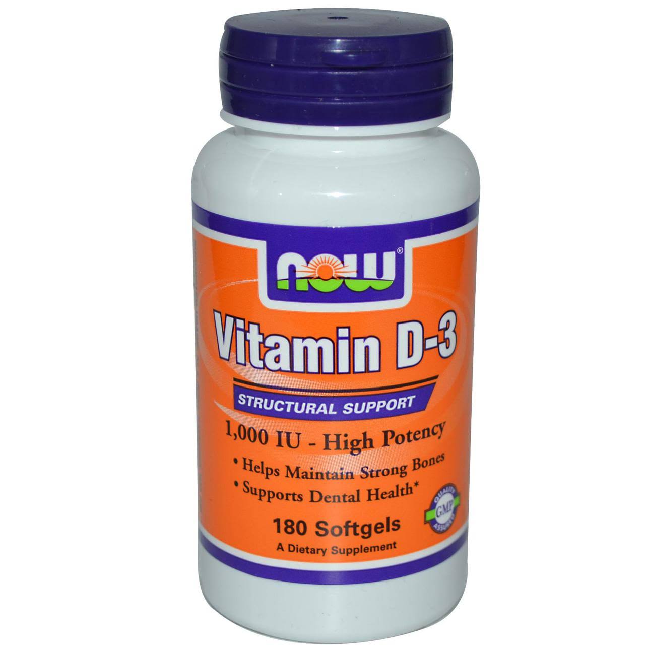 Now Foods Vitamin D3 - 120 Softgels