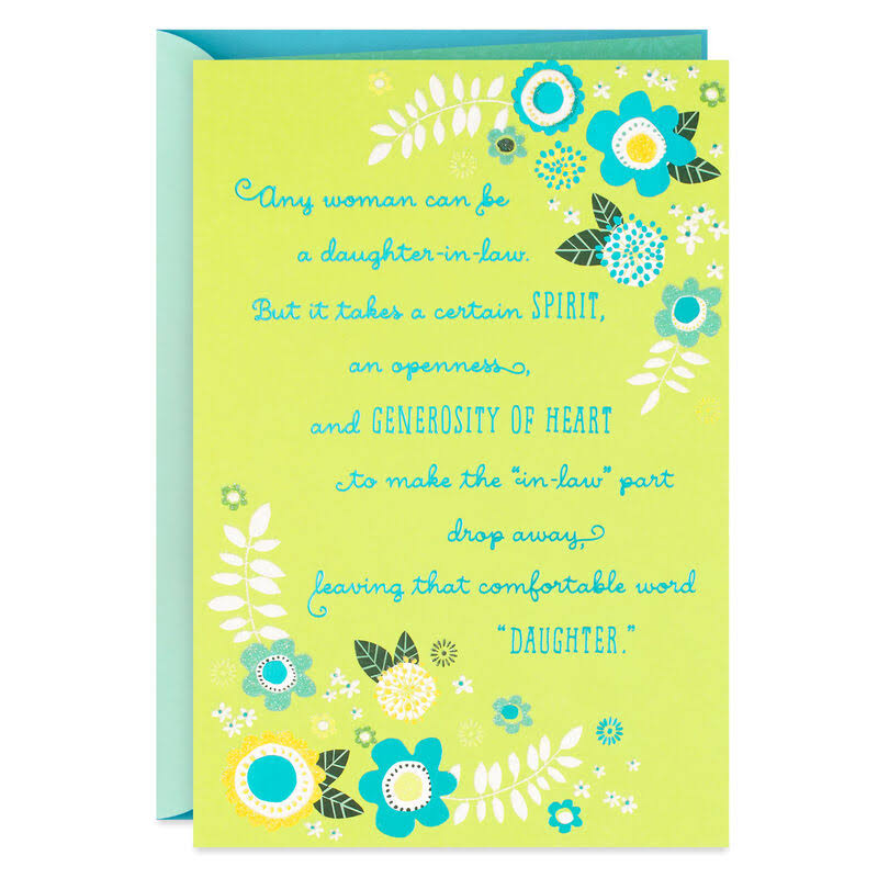 Your Presence Is A Gift Birthday Card for Daughter-in-law