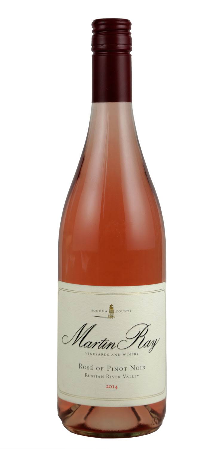 Martin Ray Rose of Pinot Noir, Calfornia (Vintage Varies) - 750 ml bottle