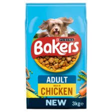 Bakers Dry Dog Food - Chicken and Vegetables, 3kg