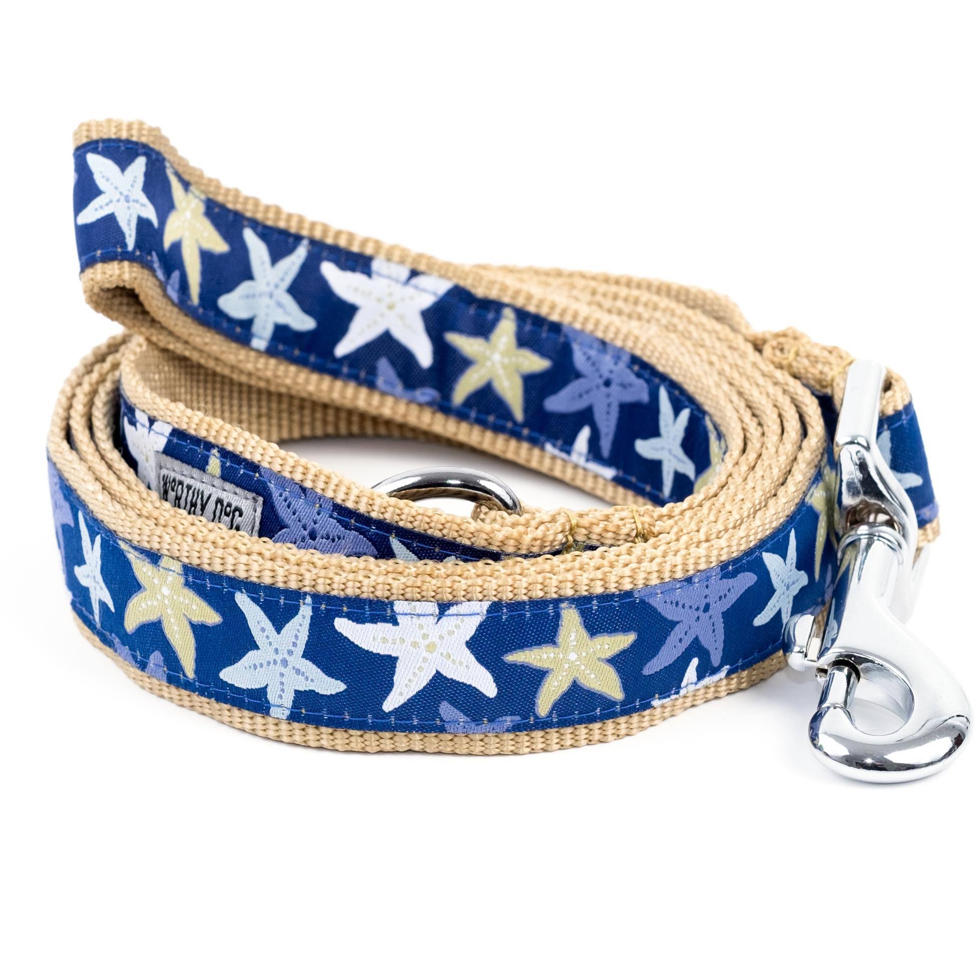 The Worthy Dog Starfish Dog Leash - Blue - L