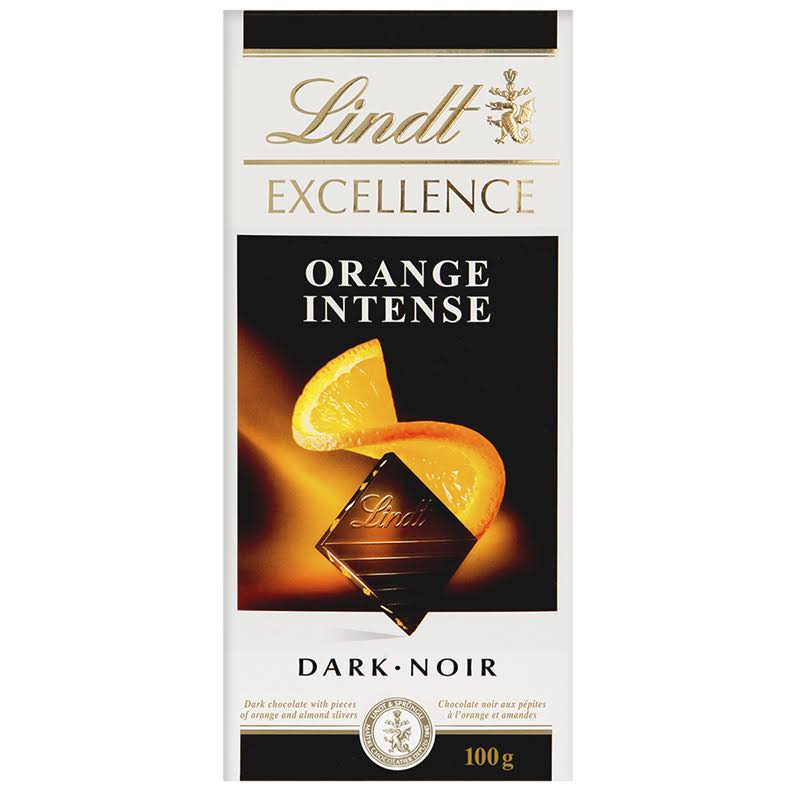 Lindt Excellence Orange Intense Dark Chocolate Bar - 100g