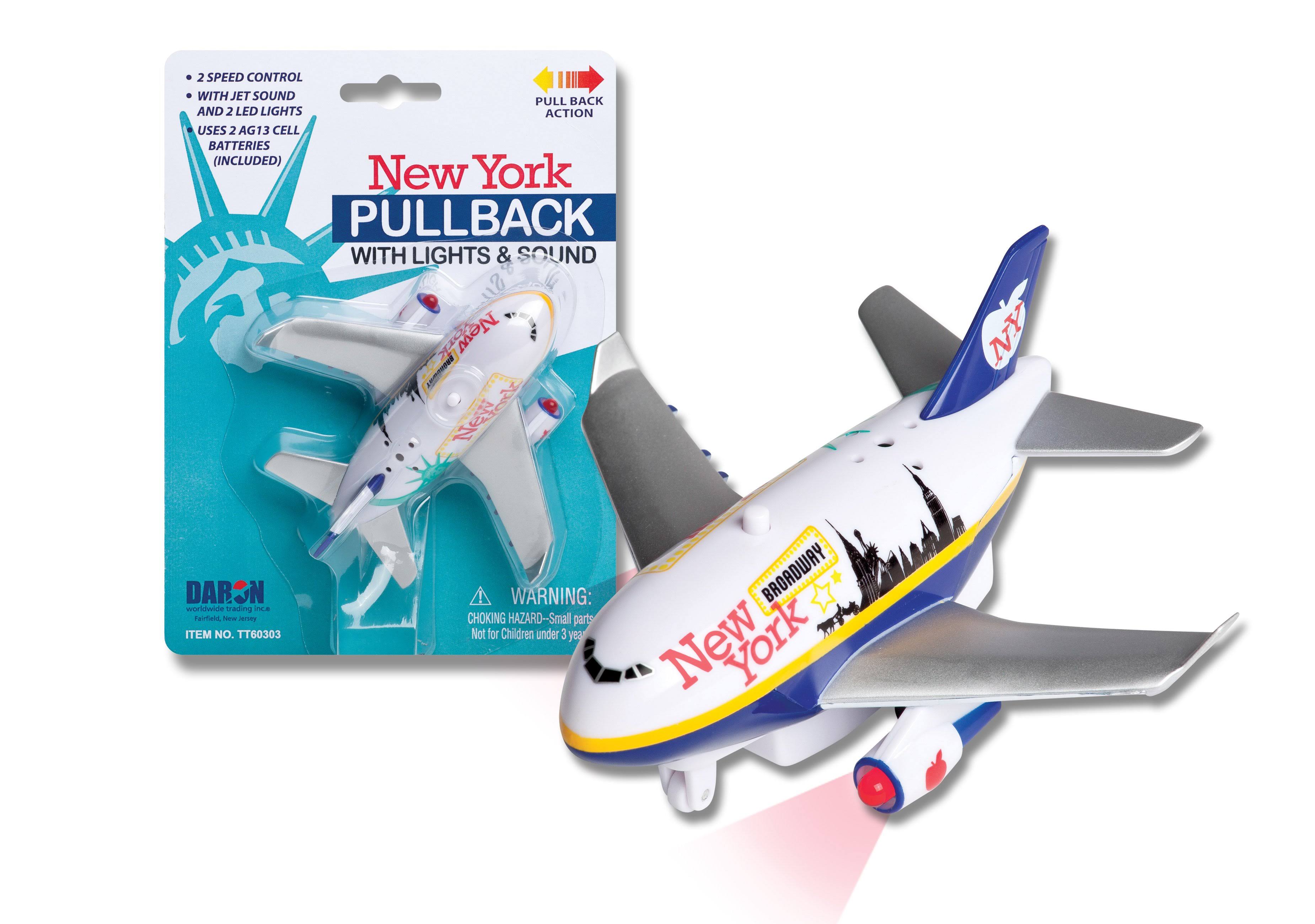 Daron Delta Pullback Plane with Light and Sound Toy