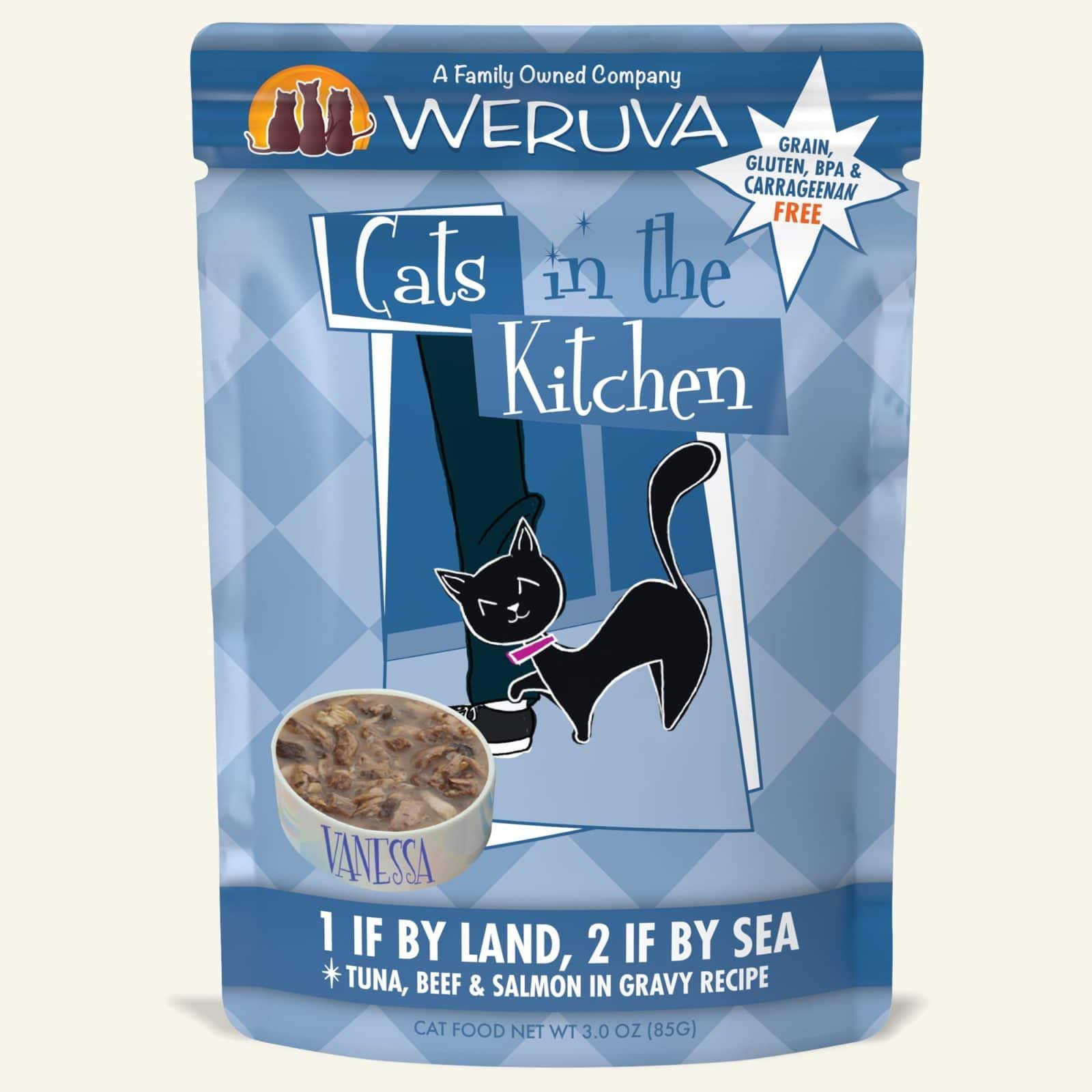 Weruva Pouch Feline Adult - 1 If By Land 2 If By Sea | Cat Food | Size: 85 g