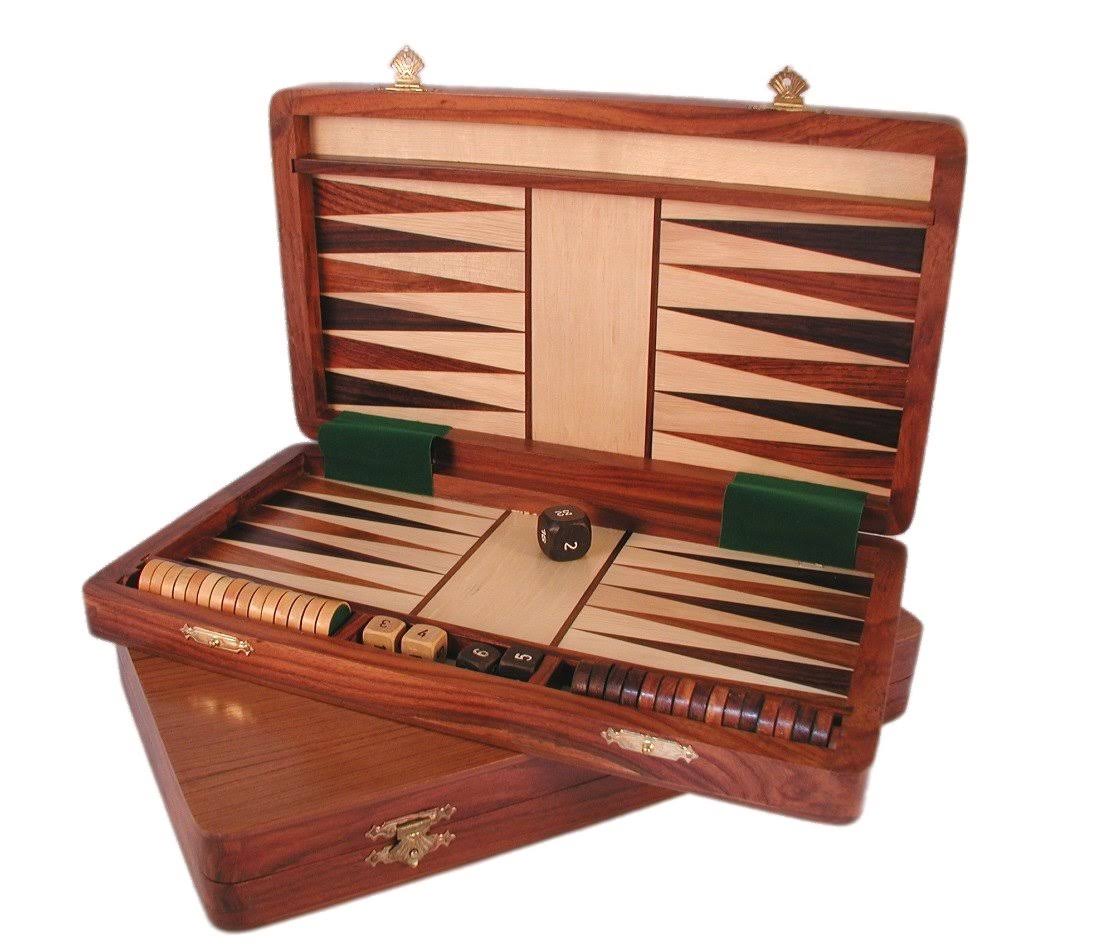 Sheesham Wood Folding Magnetic Backgammon