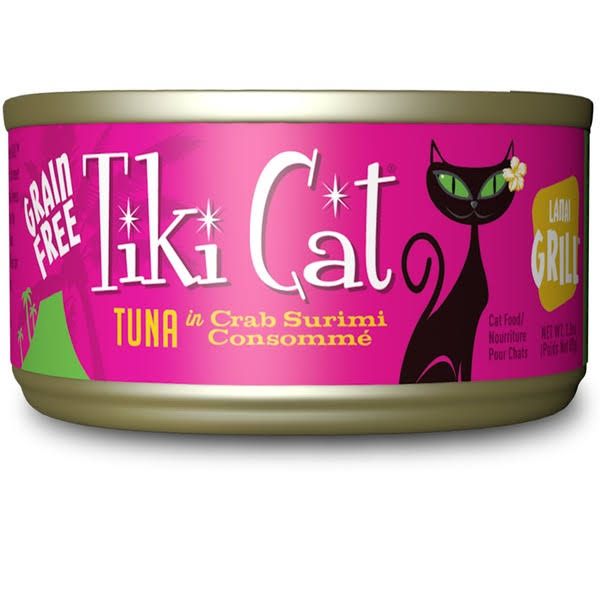 Tiki Cat Hana Grill Ahi Tuna with Crab Canned Cat Food