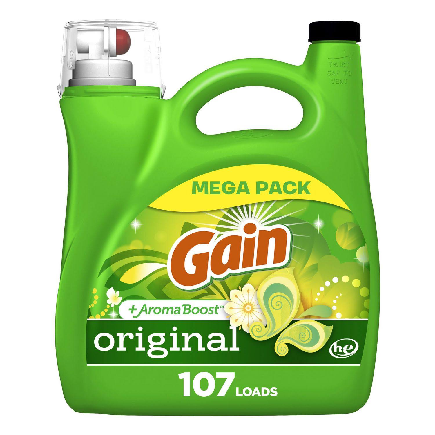 Gain Aroma Boost Liquid Laundry Detergent, Original Scent