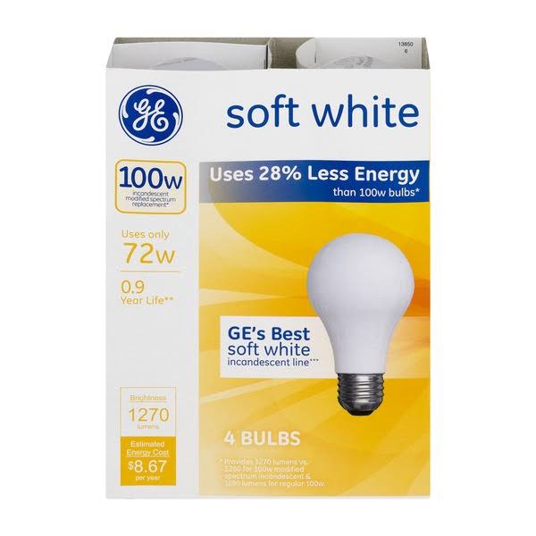 GE Energy-Efficient Light Bulb - 72W