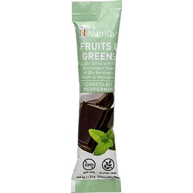 Fruits & Greens To-Go Packets by Nutri-Dyn Chocolate Peppermint