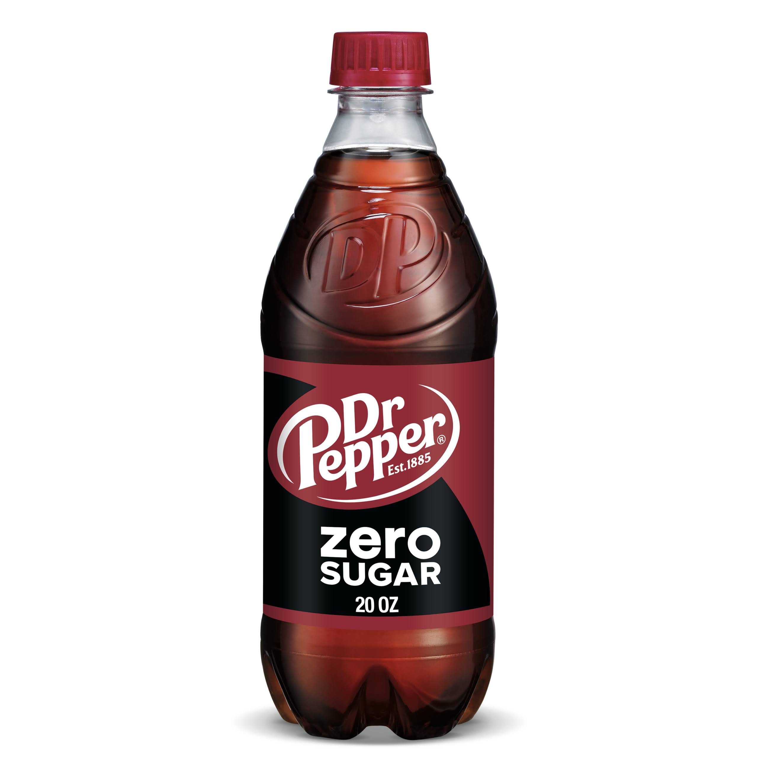 Dr Pepper Soda, Zero Sugar - 20 fl oz