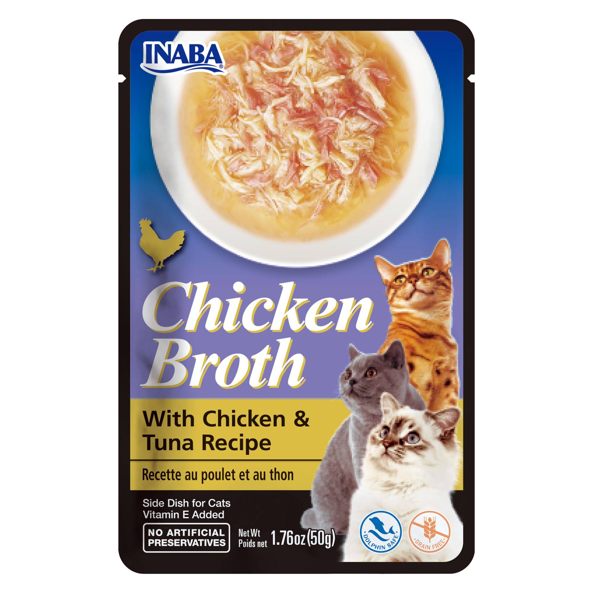 Inaba Chicken Broth Side Dish Cat Treat - Chicken & Tuna Recipe
