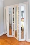Bedroom Space Saving Idea With Creative Small Bedroom Closet Doors ...