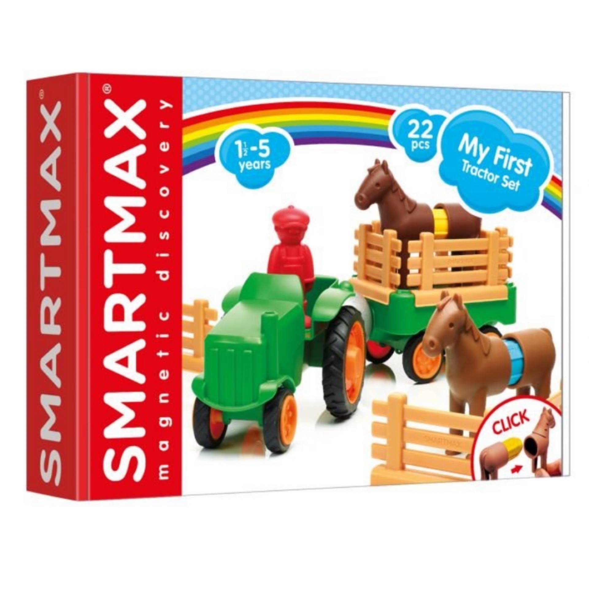 SmartMax My First Farm Tractor Stem Magnetic Discovery Play Set With M