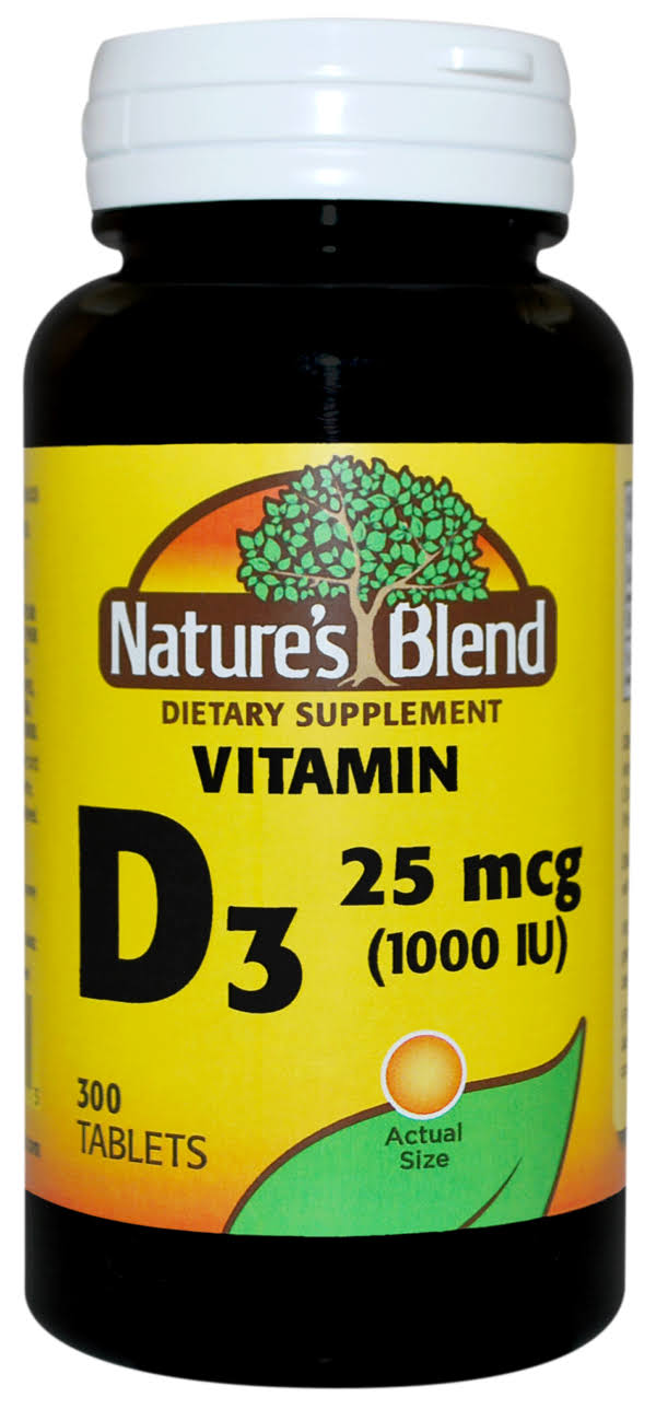 Nature's Blend Vitamin D3 Dietary Supplement - 1000 IU, 300ct