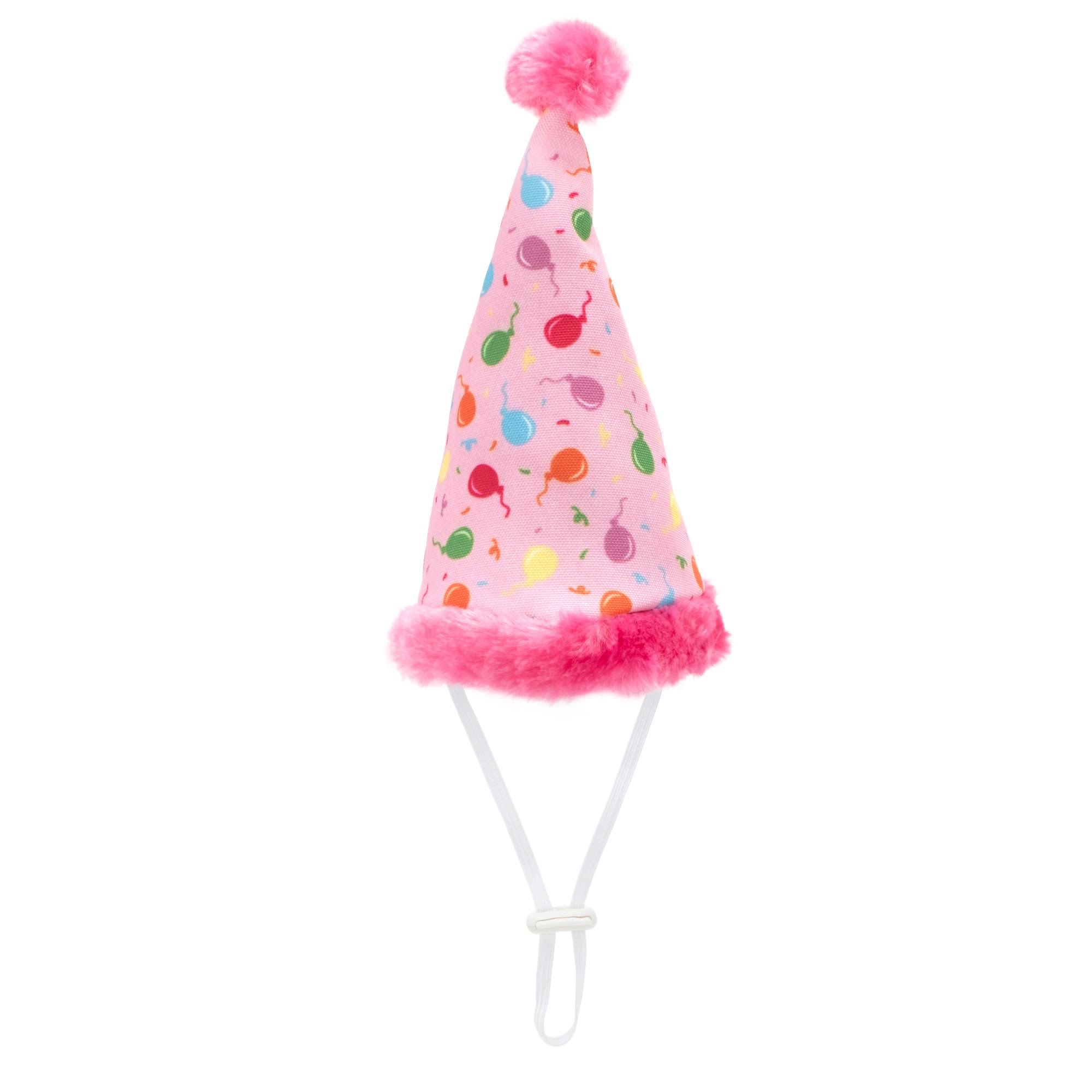 The Worthy Dog Pink Birthday Party Hat Small