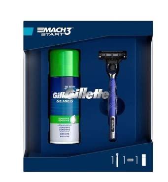 Gillette Mach3 Start Razor + Sensitive Shaving Foam Gift Set