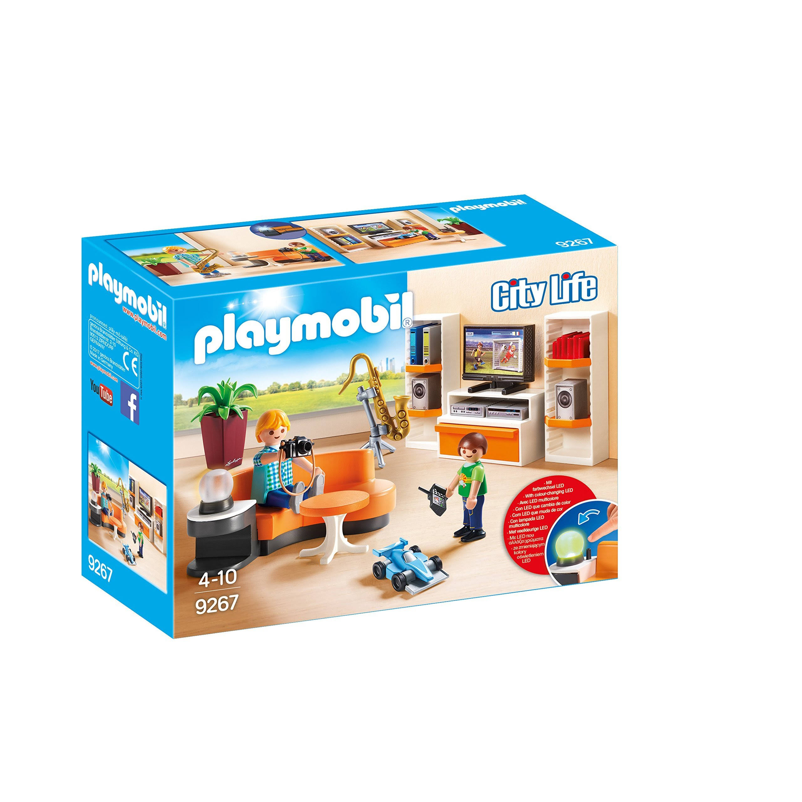 Playmobil 9267 City Life Dollhouse Living Room Furniture Set