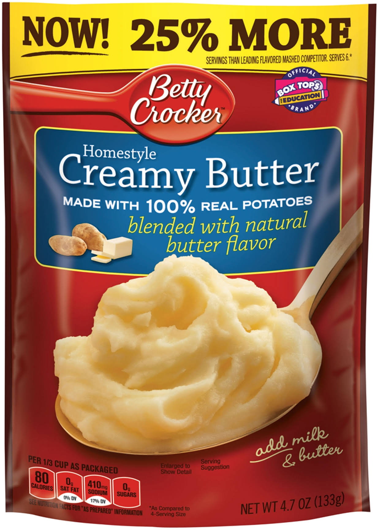 Betty Crocker Creamy Butter Potatoes - Natural Butter, 4.7oz