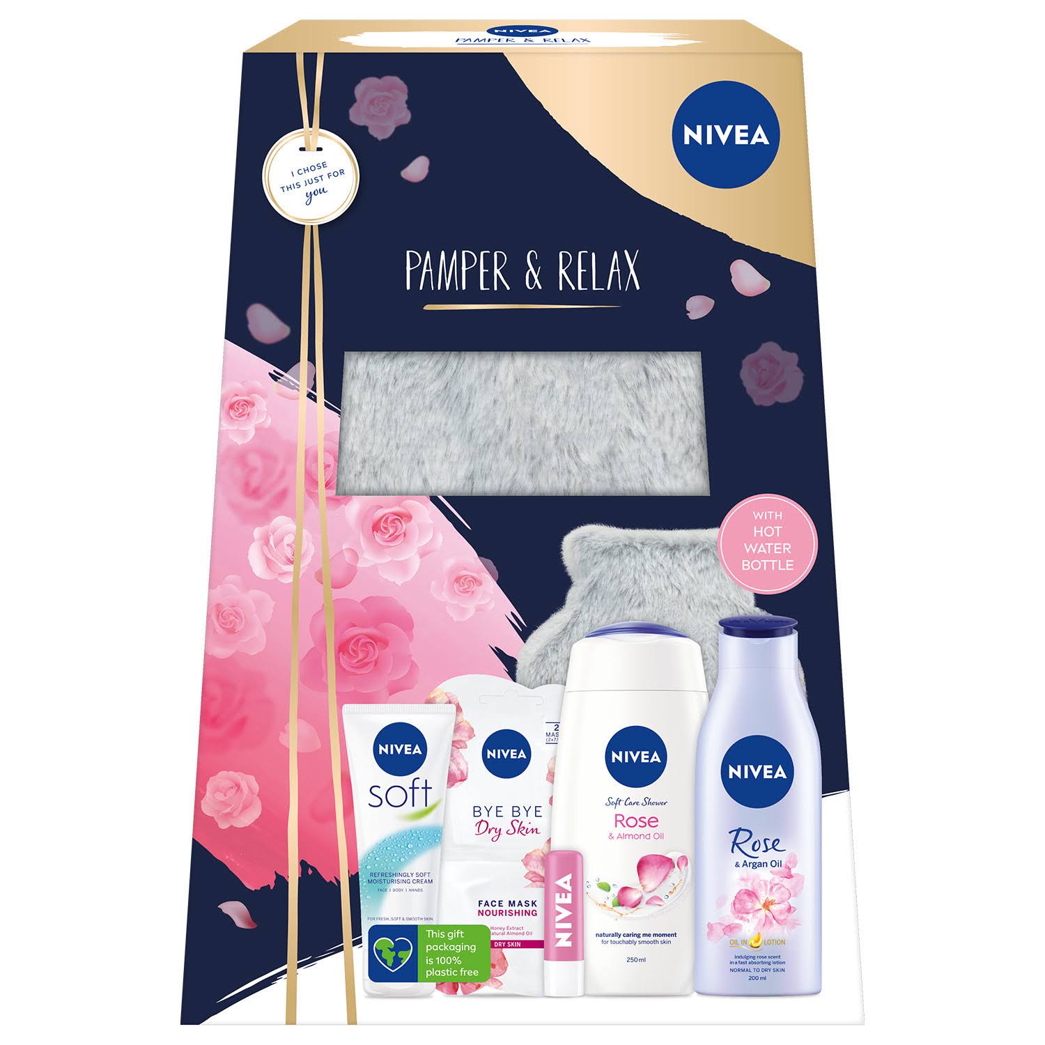 Nivea Pamper And Relax Gift Set With Hot Water Bottle