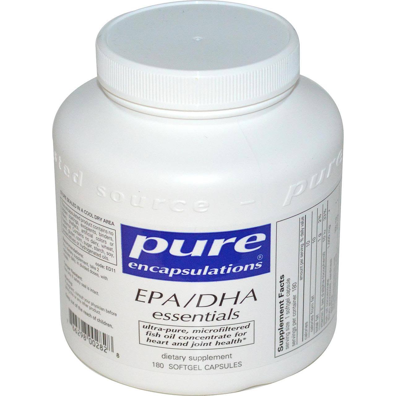 Pure Encapsulations, EPA/ DHA Essentials, 180 Softgel Capsules
