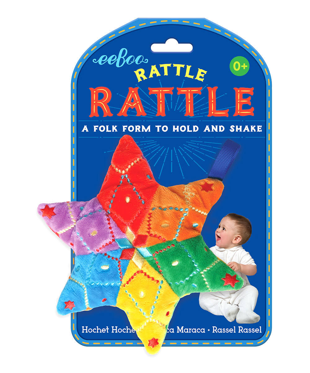 Eeboo Star Rattle Baby Toy
