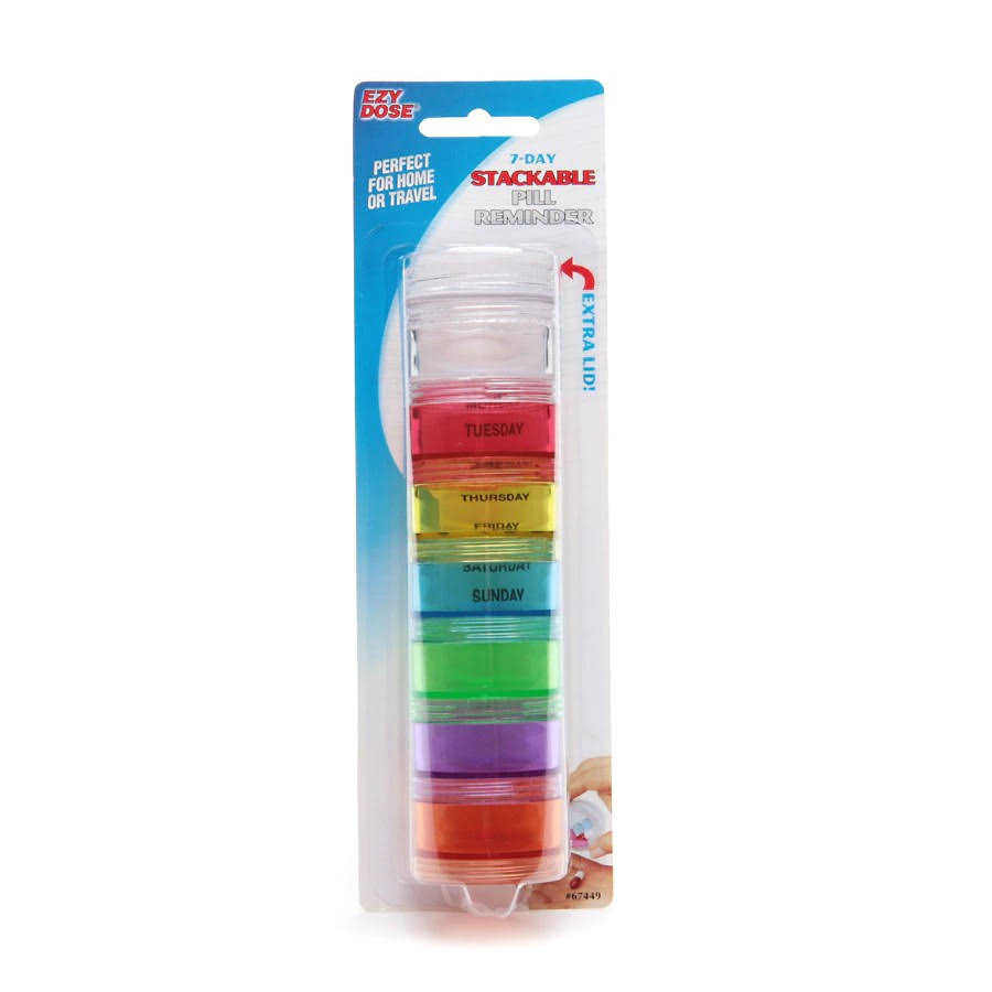 Ezy Dose 7 Day Stackable Pill Reminder Organizer