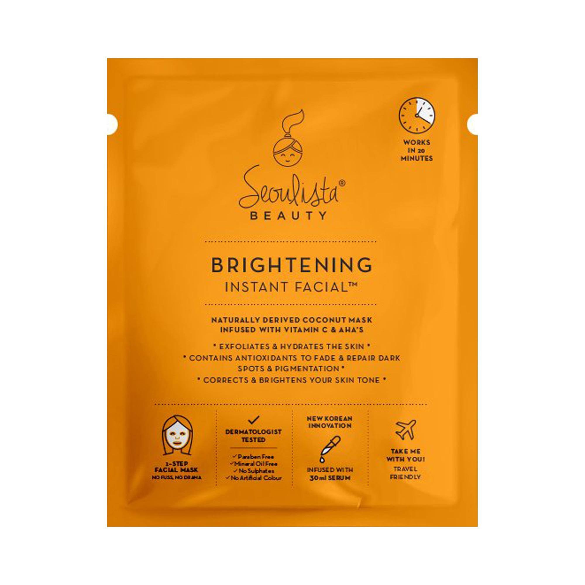 Seoulista Beauty Brightening Instant Facial Mask