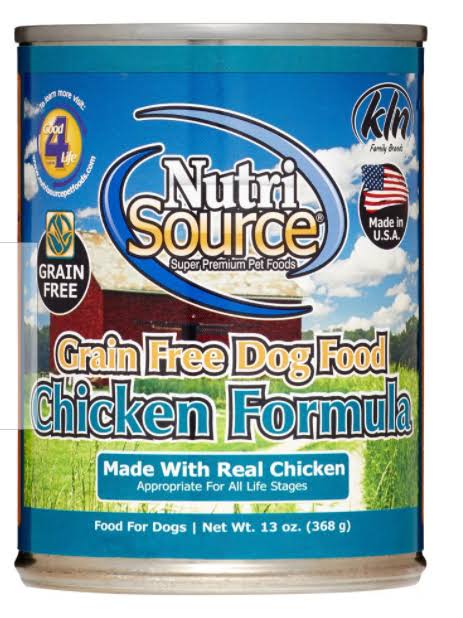 Nutrisource Grain Free Canned Chicken Dog Food - 13oz