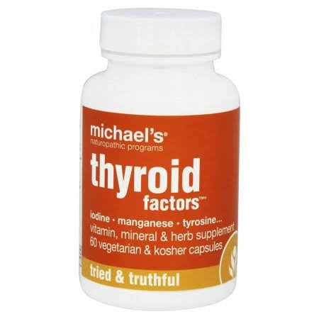 Michael's Naturopathic Programs Thyroid Factors Supplement - 60 Vegetarian Capsules