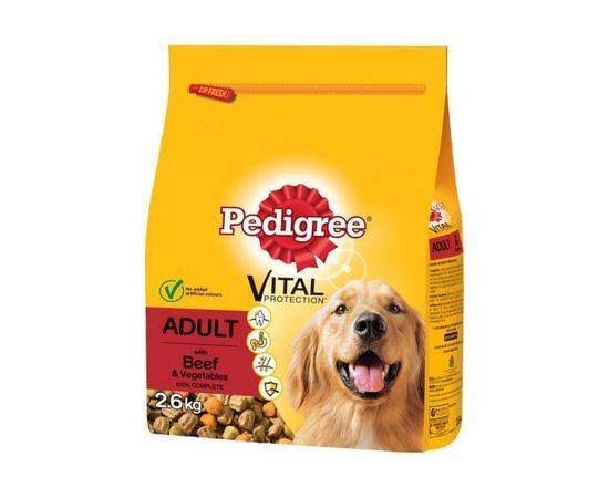 Pedigree Vital Protection Adult Dog Food - Beef and Vegetables, 2.6kg