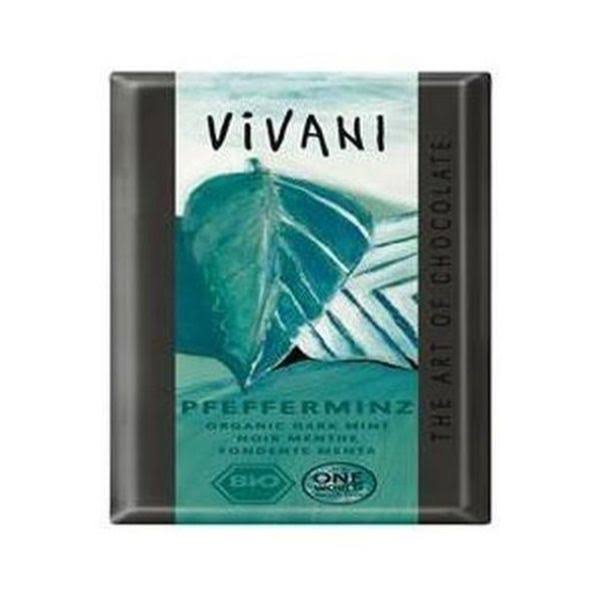 Vivani Organic Dark Chocolate - Filled with Peppermint, 100g