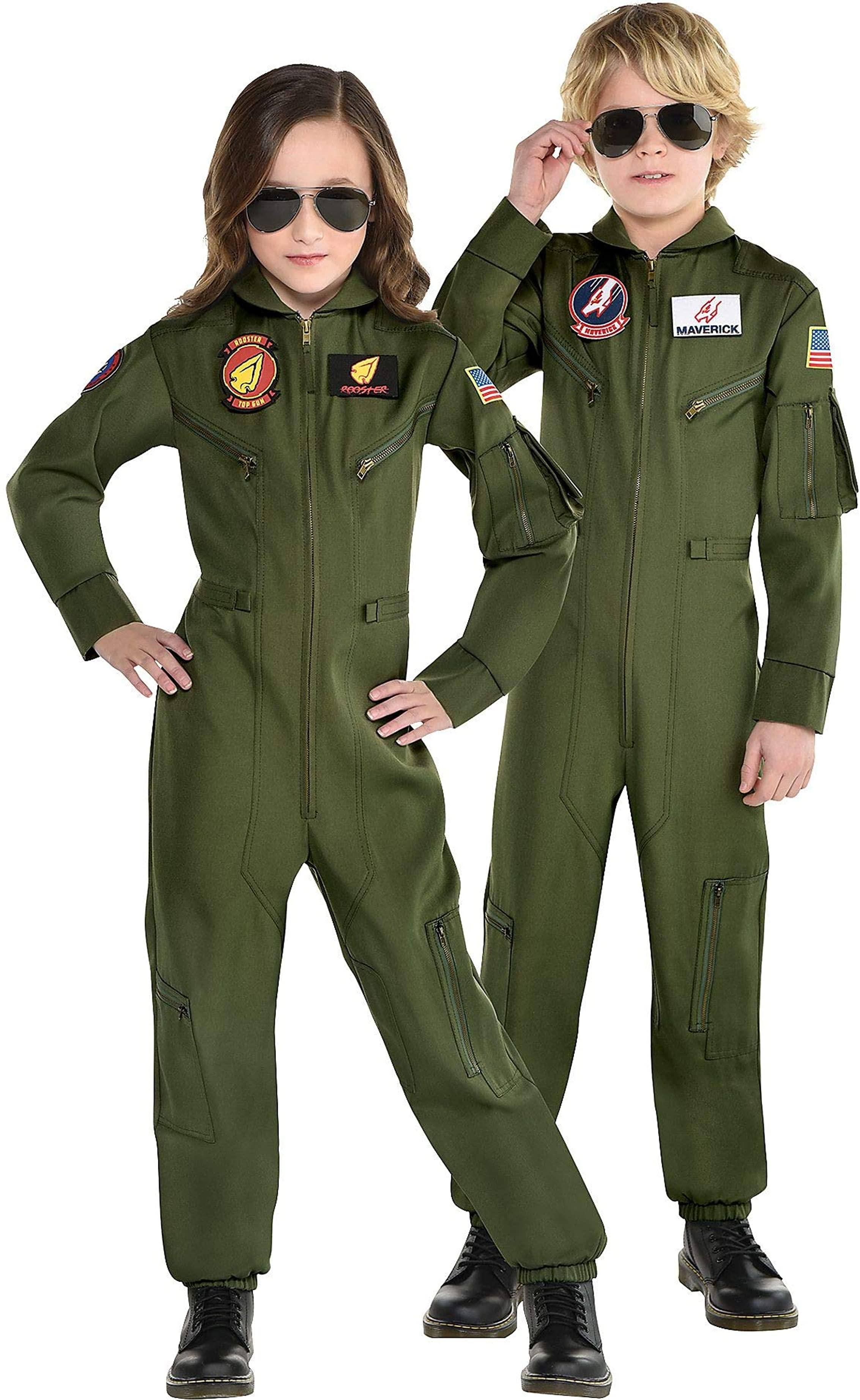 Kids' Top Gun: Maverick Flight Suit Halloween Costume S