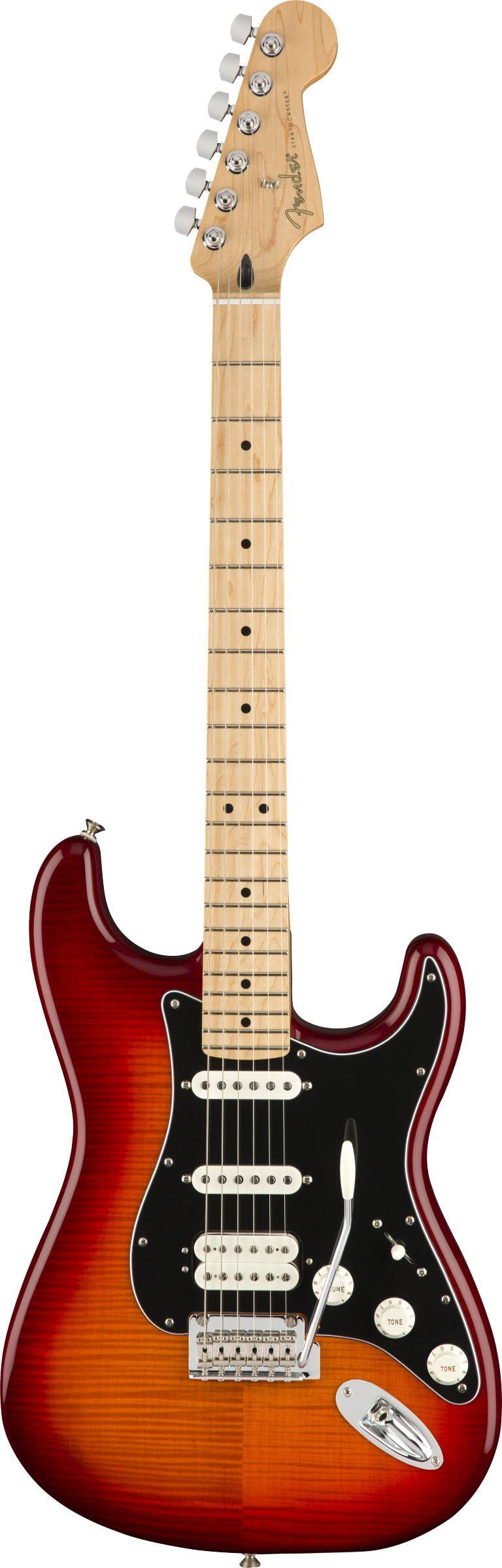 Fender Player HSS Plus Top Stratocaster - Maple Fingerboard, Aged Cherry Burst