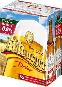 Bitburger Drive 0% Pilsner 6 Pack 333ml